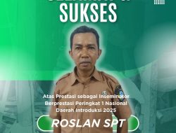 Inseminator Asal Bone Raih Predikat Berprestasi Peringkat I Nasional