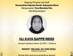 Jemaah Haji Bone Kloter 22 UPG Wafat di Mekkah, Kemenhaj Bone Sampaikan Duka Mendalam